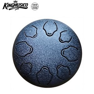 Tambour à langue en acier de 6 pouces à 8 notes, fabriqué en Chine, en acier au carbone, instrument de percussion Handpan, vente en gros OEM - Product Image 1