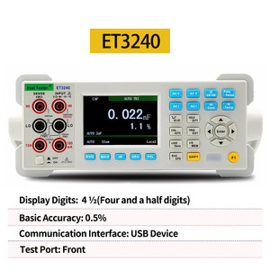 อีสท์เทสเตอร์ ET3240 มัลติมิเตอร์แบบดิจิตอล 4 1/2 หลัก 1000V 10A,AC 750V 10A ความต้านทาน 200M ความจุ 10mF - Product Image 3