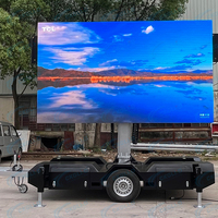 Pantalla LED para Exteriores de Alta Definición P5, Cartel Digital Motorizado, Pantalla LED Móvil Comercial para Remolque