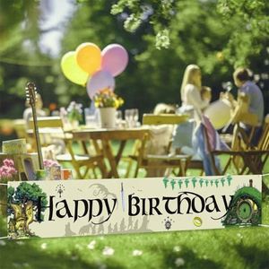 Drapeaux et bannières promotionnels de haute qualité, impression par sublimation sur tissu tricoté, design personnalisé, bannière Joyeux Anniversaire - Product Image 5