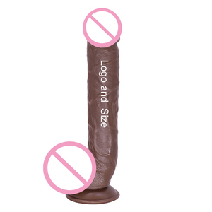 Color y tamaño personalizados, 11 pulgadas, tamaño grande, pene, juguete sexual para adultos, Consolador de PVC realista para mujeres - Product Image 1