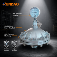 Amortisseur de pulsations haute pression 5,0 MPa, suppresseur de surtension de type vessie en acier inoxydable SS304 pour le traitement de l'eau, amortisseur de chocs pour pompe industrielle
