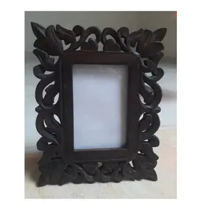 Antique Design Wooden Photo Frame Square Shape Photo Display Stand Gift Box Packaging Available Wooden Photo Frame At Low Price
