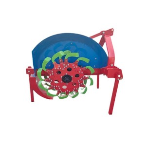 Motoculteur de type moyen, multifonctionnel, pour la préparation des terres agricoles, avec mécanisme d'engrenage, couleur rouge, machine agricole - Product Image 1