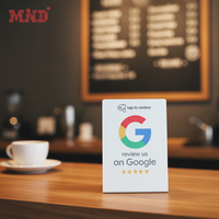 Le Tableau programmable en plastique d'affichage d'affaires de PVC Digital tient le support de NFC d'examen de Google de médias sociaux