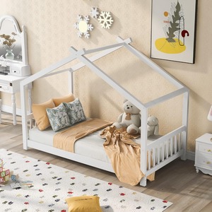 Moderno Letto in Legno Bianco per Bambini con Testiera, Comodo e di Grandi Dimensioni, per Camera da Letto e Hotel, per Ragazzi e <span class=keywords><strong>Ragazze</strong></span> - Product Image 6
