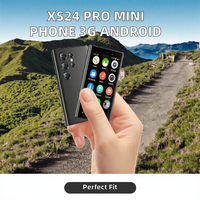 Téléphone portable élégant Pocket Mini XS24 Pro 2 Go 16 Go Double SIM Quad Core 3,0 pouces Android 9.0 Prise en charge du français/allemand/espagnol/anglais
