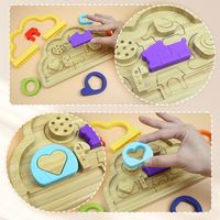 Tablero de rompecabezas de silicona suave 3D de fábrica, juguetes de aprendizaje para bebés, Juguetes Educativos de madera para niños