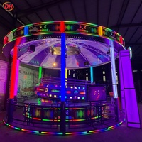 Manège Tagada Disco à toit entièrement étanche, machine d'amusement à sensations fortes pour parcs de divertissement familial, directement de l'usine