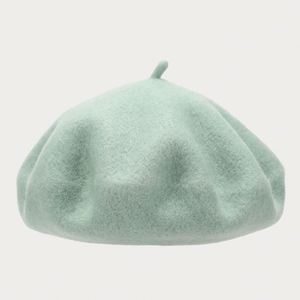 New Arrival Women's Wool Beret Hat Solid Color Plain French Style with Custom Logo and Embroidered Pattern - Product Image 6