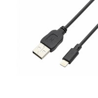 Kabel USB AM ke Lightning, Kabel Sinkronisasi Data Pengisian Daya 8Pin untuk iPhone iPad, OEM ODM Panjang Kustom RoHS