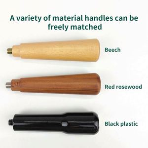 Wood Handle Coffee Filter Stainless Steel Tail Section Espresso 51mm 54mm 58mm Black Coffee Portafilter - Product Image 4