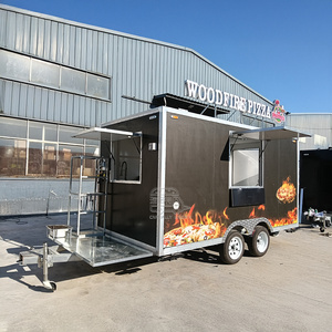 China Customized Aluminum Food Truck Trailer for Snack Food & Chips Made in China Fast Food Trailer for Sale USA - Product Image 4