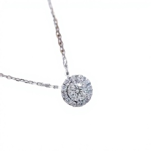 จี้เพชรแล็บโกรว์ทองคำแท้ 14K ดีไซน์เนอร์ สร้อยคอเครื่องประดับคุณภาพสูง หรูหรา สง่างาม สำหรับผู้หญิง - Product Image 1