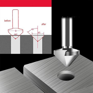Broca <span class=keywords><strong>Avellanadora</strong></span> HSS de 3 Filos y 90 Grados para Metal, Herramienta de Avellanado y Desbarbado de 4.5-50mm - Product Image 6