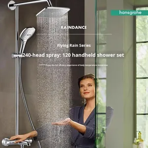 Raindance 240 Large Top <b>Spray</b> Showerhead 26777007 Single-Handle Three-Way Rainfall <b>Set</b> Ceramic - Product Image 3