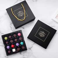 En gros personnalisé haute qualité bonbons et chocolats emballage boîte-cadeau avec 16 grille