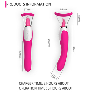 Vibrador de Lengua con Succión Clitoriana, Masajeador con Ventosa, Juguete Sexual para Parejas, Vibrador con Lengua Electrónica para Lamido, Dildo para Mujeres Adultas - Product Image 6