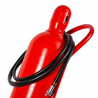 Extincteur à CO2 sur roues en acier au carbone personnalisable KHI (rouge)