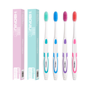 Cepillo de Dientes Haoniu con Cerdas Suaves de 0.018mm, Manual para Adultos, Empaque Colorido - Product Image 5