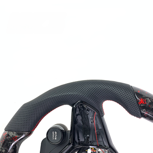 Volante Deportivo de Fibra de Carbono Forjado con Alcántara y LED para Volkswagen Golf MK8 Tiguan R, Interior Automotriz 2021 <span class=keywords><strong>2022</strong></span> 2023 2024 - Product Image 4