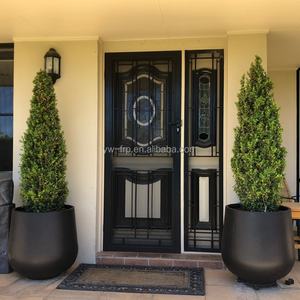 Nouveau pot de fleurs en fibre de verre personnalisé, vase extérieur en FRP, design moderne, revêtement PE, jardin - Product Image 5