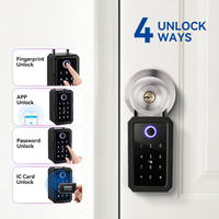 TTlock Boîtes de sécurité Wifi Mot de passe Empreinte digitale intelligente Numérique Cerradura Inteligente Tuya Boîtes de verrouillage électroniques portables