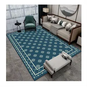 2024 New American Retro Carpet Living Room Sofa Tea Table Carpet Bedside Floor Mat Machine Washable Faux Cashmere