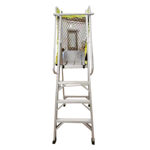 Échelle plateforme en aluminium en forme de A, pliable, avec poignée de sécurité pour travaux d'entretien - Product Image 2
