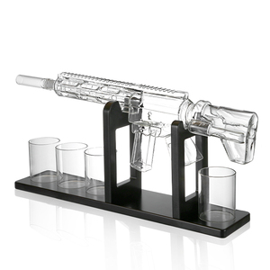 Carafe à liqueur de luxe AK47 avec verres en forme de balle – Bouteille d'alcool unique en forme de pistolet – Cadeau pour homme, papa, anniversaire, bar - Product Image 4