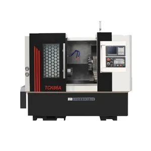 TCK66A Trung Quốc Nghiêng Giường CNC Mini Lathe Cnc Lathe Máy Sửa Chữa Bánh Xe Lathe Để Bán