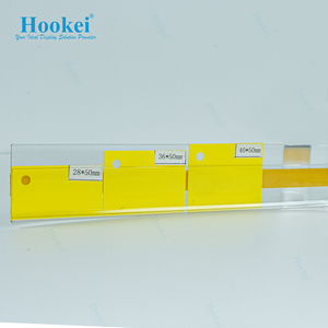Hookei: Горячая распродажа! Прозрачные самоклеящиеся ценники-держатели для полок, полосы для ценников в наличии для демонстрации в розничных магазинах - Product Image 4