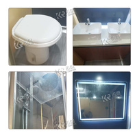 ZZKNOWN Luxe VIP WC Remorque avec marches pliables en acier inoxydable à vendre Toilettes portables de luxe Remorque Toilettes