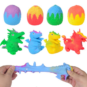 Jincan - Juguete de Huevo de Dinosaurio Reversible de TPR, Juguete Antiestrés, Multicolor, Unisex, para Niñas - Product Image 2
