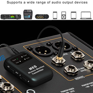 Sistema de Monitoreo Inalámbrico In-Ear, Sistema IEM Inalámbrico Estéreo de 2.4G con Transmisor y Receptor de Cinturón, Emparejamiento Automático, 164 pies de Alcance para Estudio - Product Image 2