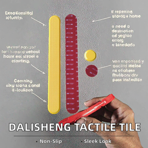 Dalisheng - Revestimiento de Escaleras Moderno para Exteriores, Antideslizante, con Advertencia para Ciegos, Baldosas Táctiles Guía, TPU/PVC/ABS/Pu Rubber, 1 Año de Garantía - Product Image 2