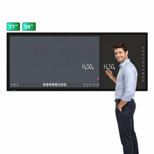 สำหรับกระดานอัจฉริยะแบบอินเทอร์แอคทีฟขนาด 94 นิ้ว 4K แชร์หน้าจอแบบไร้สาย ระบบแอนดรอยด์+วินโดวส์ รองรับการสัมผัส 20 จุด สำหรับการประชุม - Product Image 1
