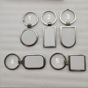 Bingkai foto akrilik bulat transparan kustom dengan logam DIY gantungan kunci plastik gantungan kunci liontin untuk hadiah promosi - Product Image 3