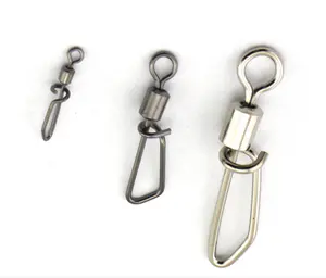 High quality wholesale rolling swivel T-shape snap fishing swivel snap for carp fishing fishing tackle