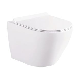 Ensemble <span class=keywords><strong>WC</strong></span> mural en céramique blanc pour salle de bain avec réservoir encastré - Product Image 2