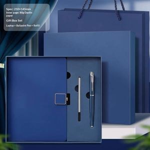 Luxury Business Journals Organizer Printed Hardback Paper Corporate PU Leather Embossed Customizable A5 <b>Diary</b> <b>Notebook</b> Gift Set - Product Image 1