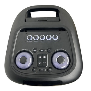 Enceinte Karaoké Portable Double 10 Pouces 60W avec Lumières LED RGB, Prise en Charge Micro Sans Fil 5.3 TF/USB, Étanchéité IPX2 pour Extérieur - Product Image 5