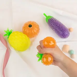 Jouets à presser pour fruits et légumes TPR Jouets balle anti-stress pour enfants