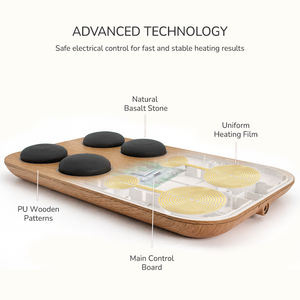 Productos de masaje corporal, placa calentadora de piedra de masaje caliente con luz de ambiente RGB, regalo de masaje perfecto para amantes del bienestar - Product Image 5