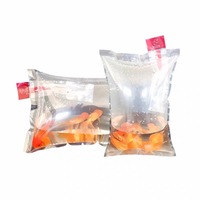 Sacs d'emballage en plastique recyclables à finition mate, étanches, avec valve unidirectionnelle, pour l'expédition de poissons vivants et de fruits de mer