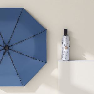 2025 Hot Selling Commercial Manual Three-folding Big Size Quality Logo Printing Classic Design <b>Umbrella</b> for Travel Rain - Product Image 5