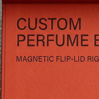 Scatola Regalo Personalizzata Rossa per Colonia e Profumo, Scatola Magnetica con Espositore per Profumo, Scatola di Presentazione in Carta e Confezione per Fragranze