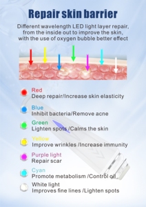 <span class=keywords><strong>Appareil</strong></span> facial multifonctionnel à bulles d'oxygène CO2, induction du collagène, réduction <span class=keywords><strong>des</strong></span> rides, usage professionnel - Product Image 2