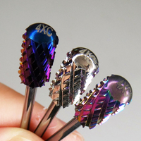 Prix de gros Outils de nail art : Fraise à ongles en carbure de tungstène 3XC 4XC, grande, lisse, en forme de barillet, de 3/32 po, pour machine de manucure et pédicure