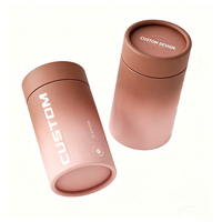 Boîtes rigides en papier enduit écologiques pour aliments, boîtes cylindriques personnalisées imprimées pour le thé, le café et les grains